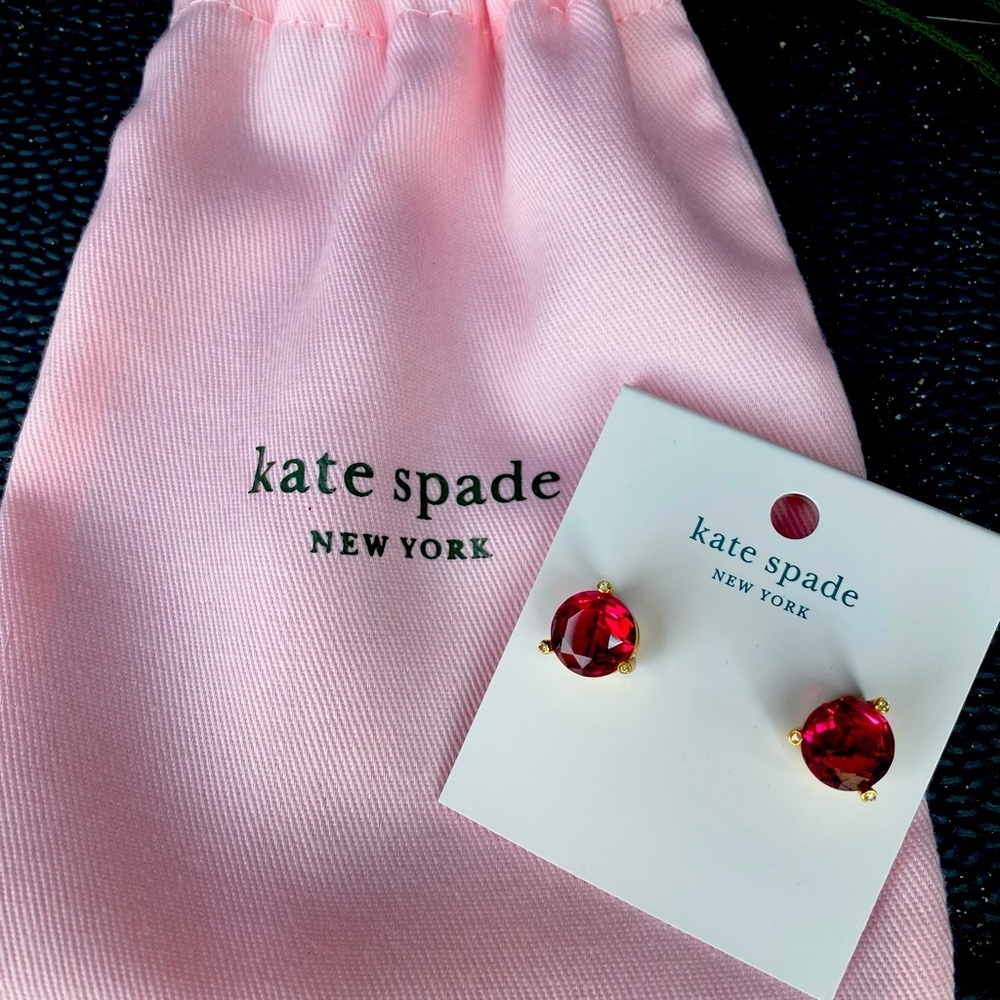 🆕 KATE SPADE ♠️ earrings in BRIGHT ROSE!!!